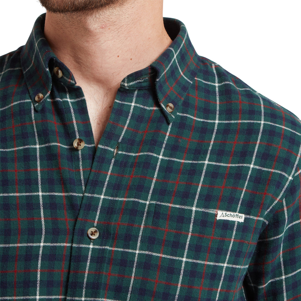 Schoffel Mens Akenham Shirt - Botanical Green