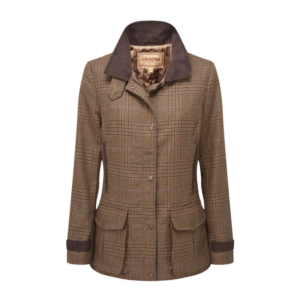 Schoffel Ladies Murra Tweed Coat - Teviot Tweed