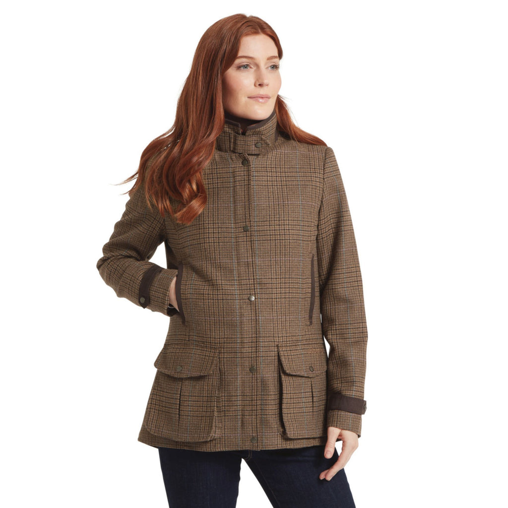 Schoffel Ladies Murra Tweed Coat - Teviot Tweed