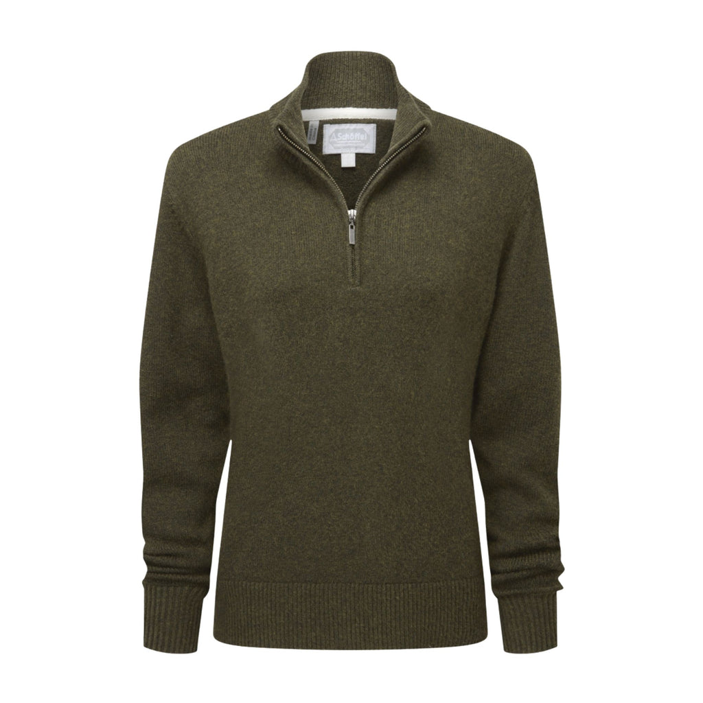 Schoffel Ladies Thoralby 1/4 Zip Jumper - Loden