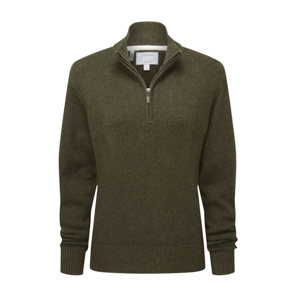 Schoffel Ladies Thoralby 1/4 Zip Jumper - Loden