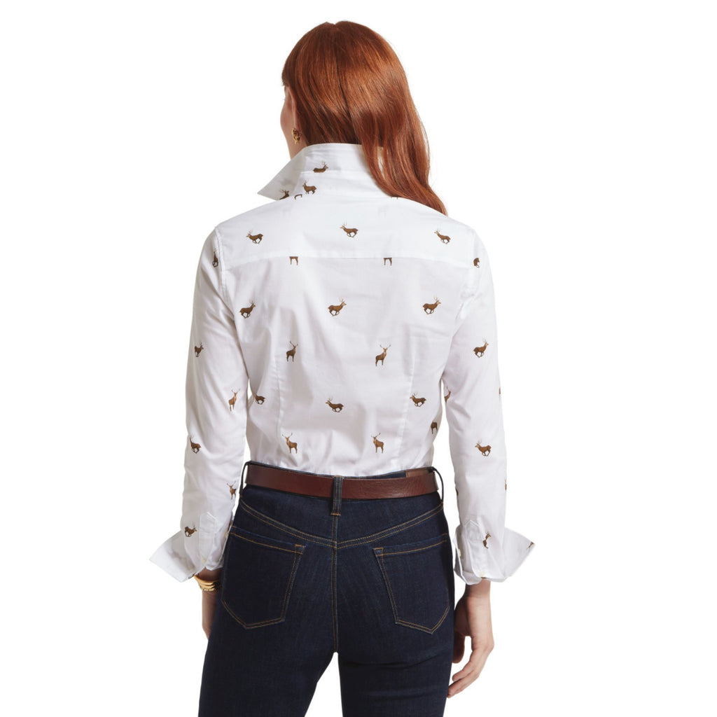 Schoffel Ladies Norfolk Shirt - Stag Print