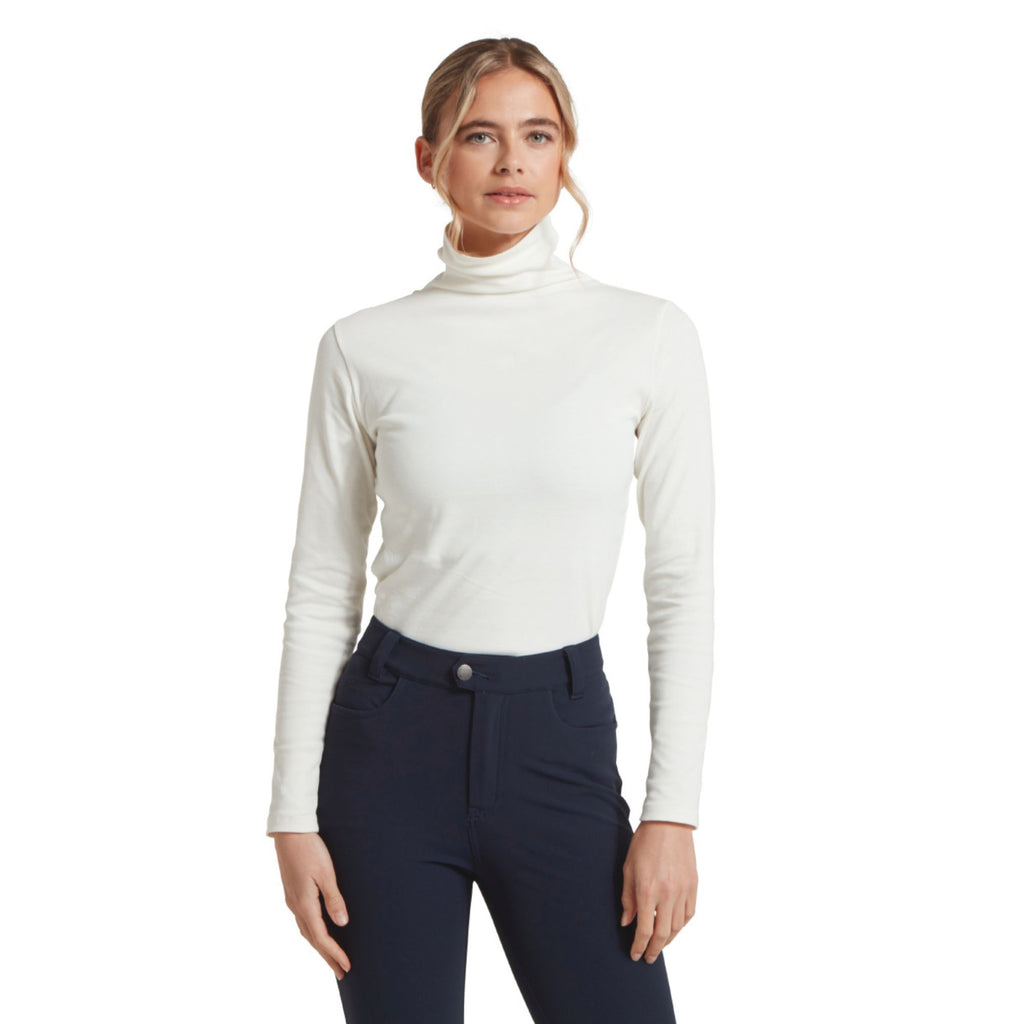 Schoffel Ladies Rosedale Roll Neck - Soft White