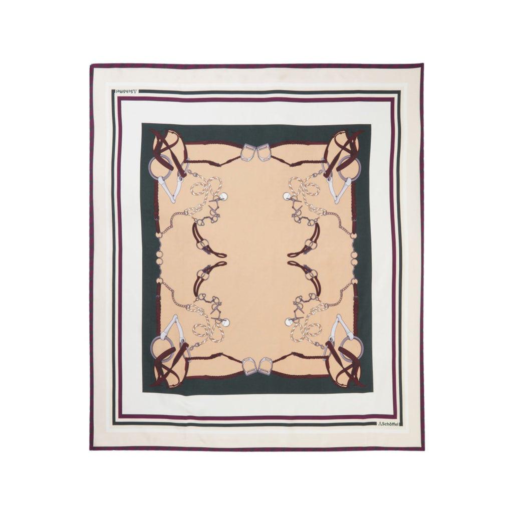 Schoffel Ladies Hathersage Silk Scarf - Bridle Print
