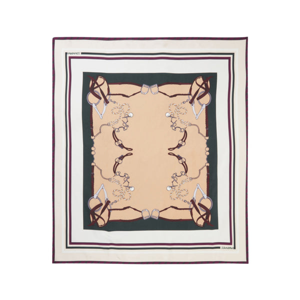 Schoffel Ladies Hathersage Silk Scarf - Bridle Print