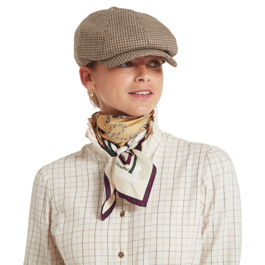 Schoffel Ladies Hathersage Silk Scarf - Bridle Print
