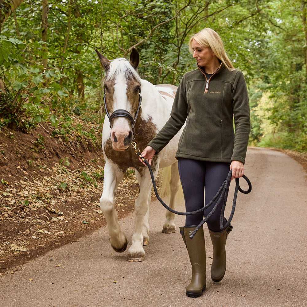 Schoffel Ladies Tilton 1/4 Zip Fleece - Dark Olive