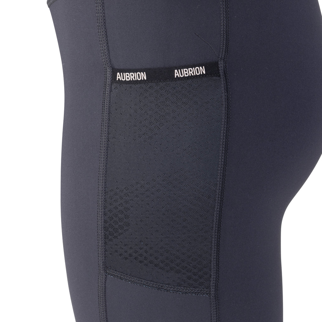 Aubrion Young Rider React Non-Stop Riding Tights - Shadow