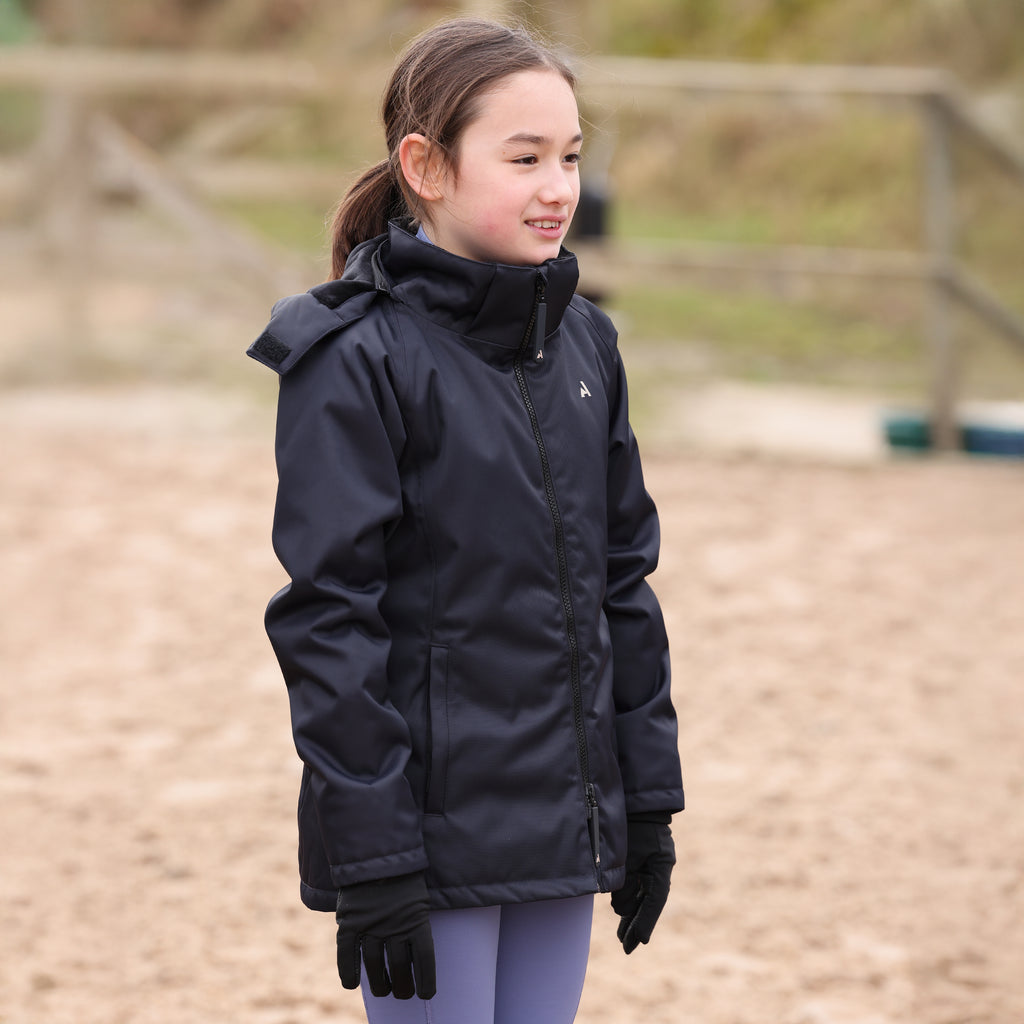 Aubrion Young Rider React Mid Length Coat - Shadow