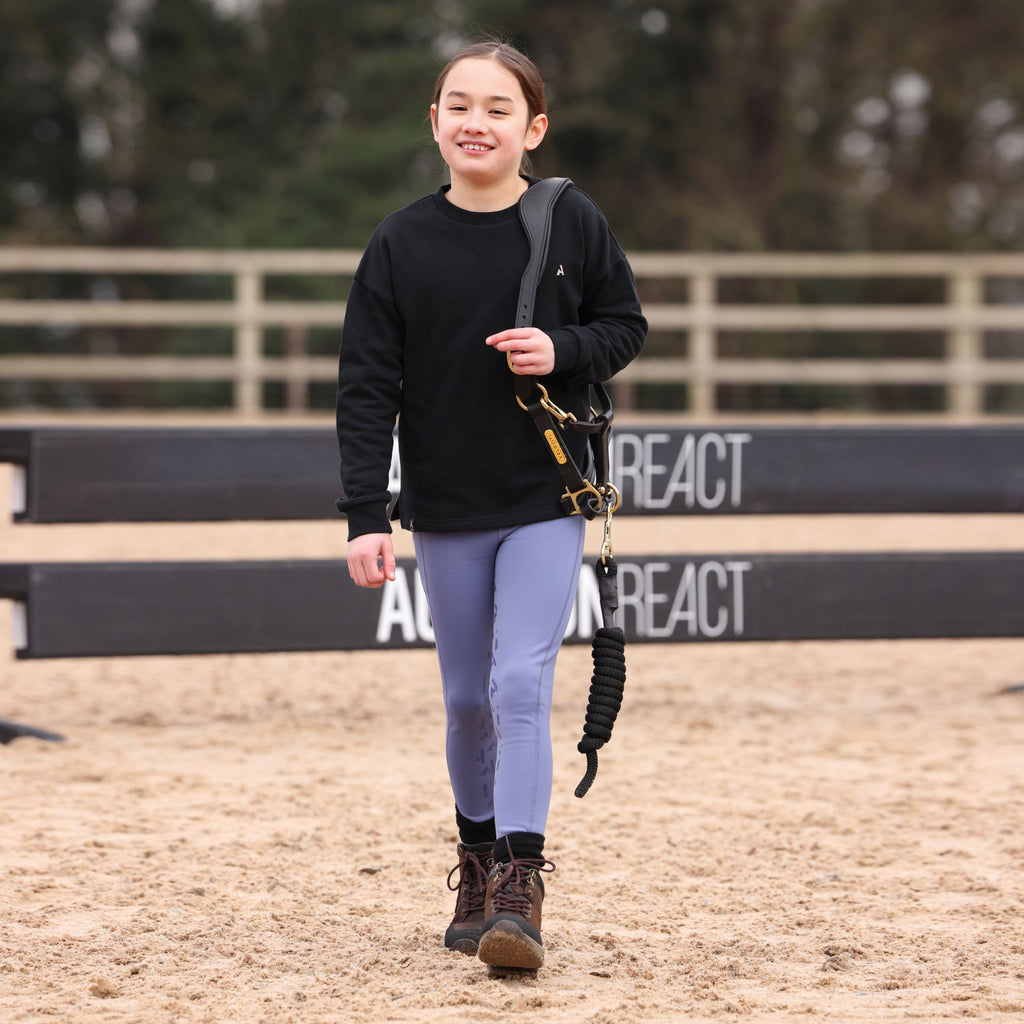 Aubrion Young Rider React Sweatshirt - Shadow