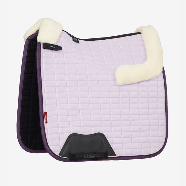 LeMieux Merino+ Suede Dressage Square - Lilac