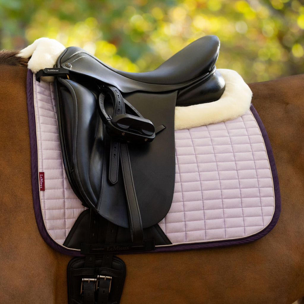 LeMieux Merino+ Suede Dressage Square - Lilac