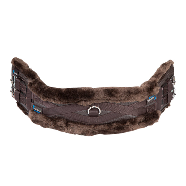 ARMA SupaFleece Dressage Girth - Elastic - Brown