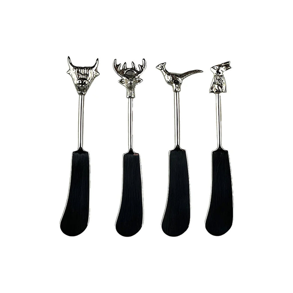 Selbrae House 4 Butter Knives - Country Animals