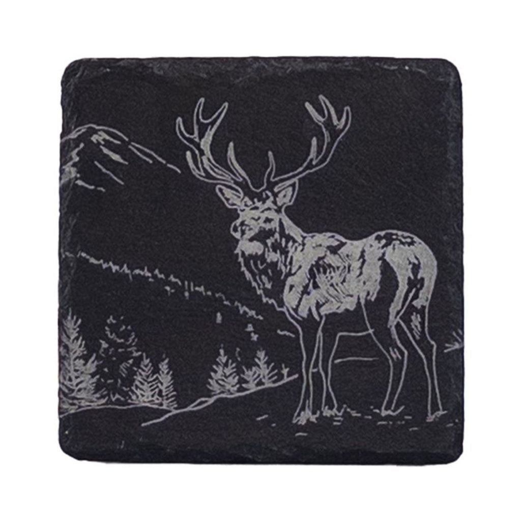 Selbrae House Single Slate Coaster - Scenic Stag