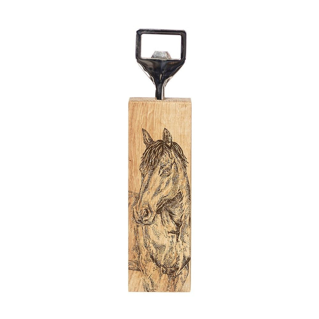 Selbrae House Oak Bottle Opener - Horse Portrait