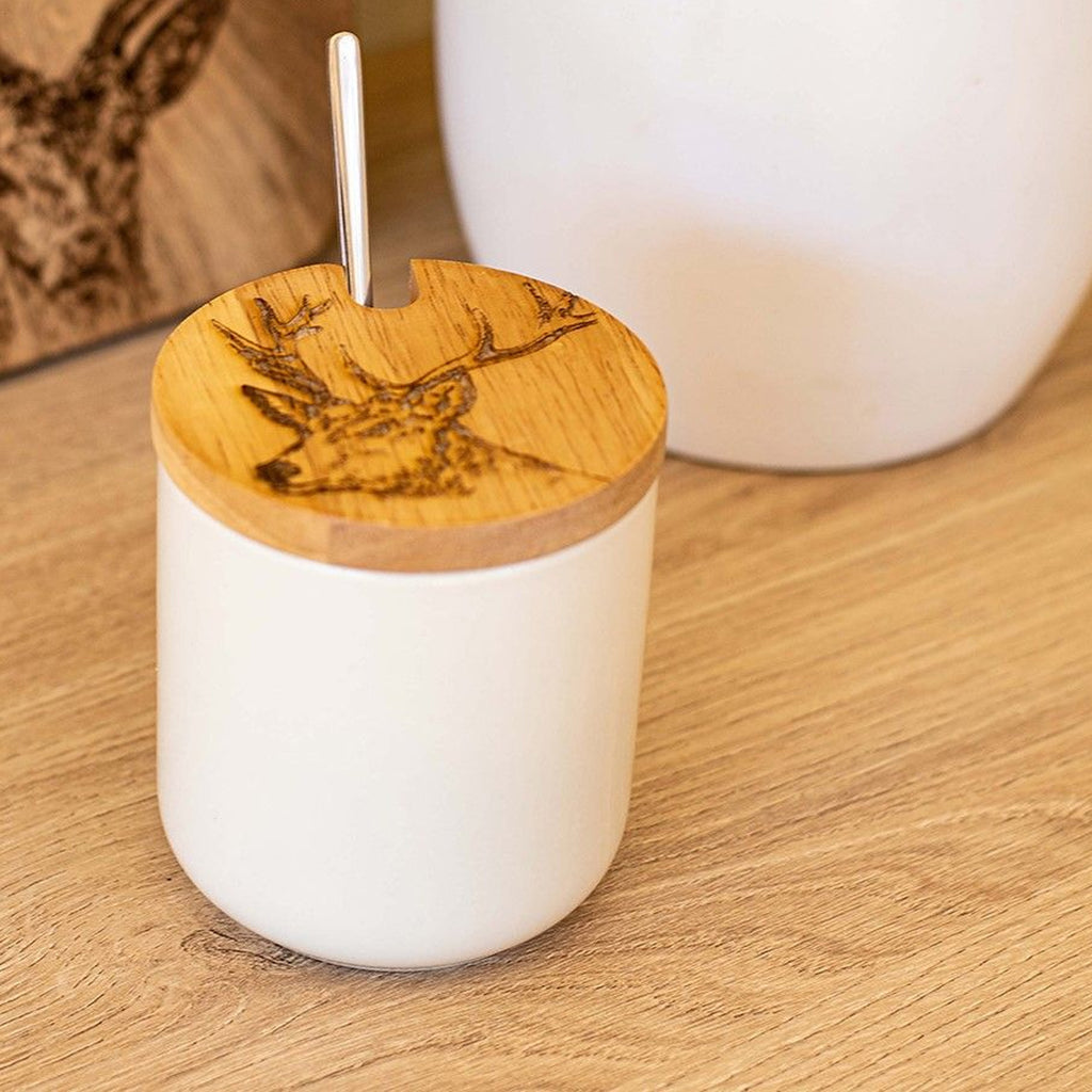 Selbrae House Jar And Spoon Set - Stag