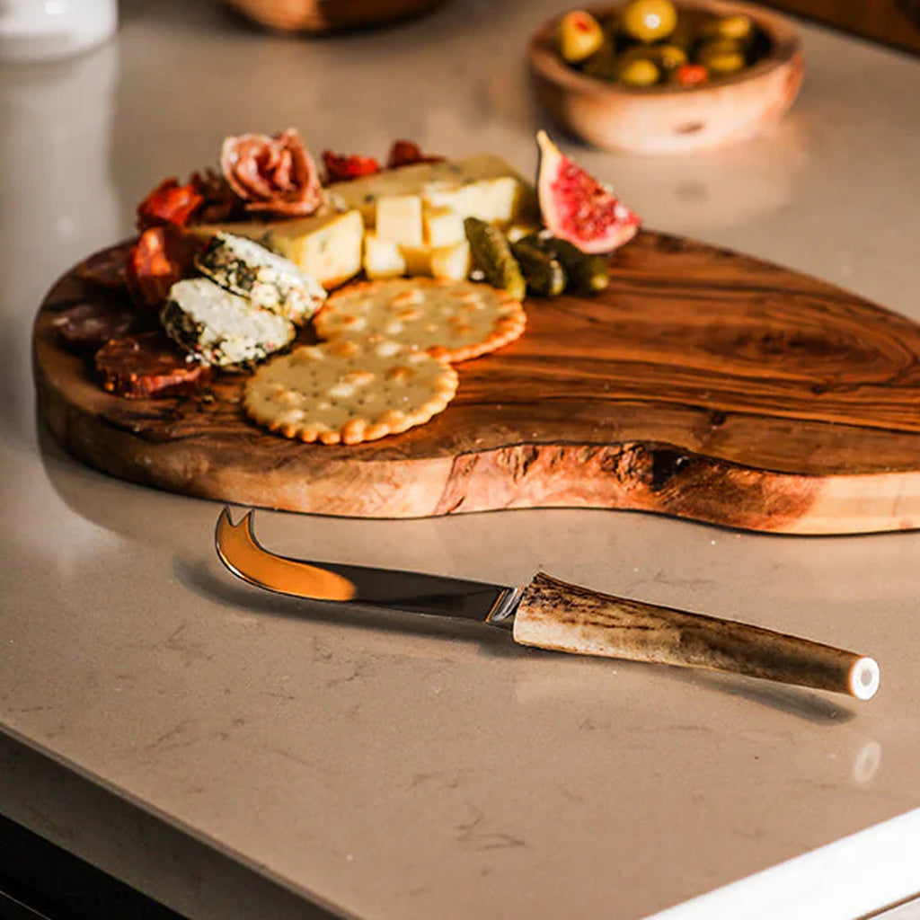Selbrae House Cheese Knife -  Genuine Red Antler