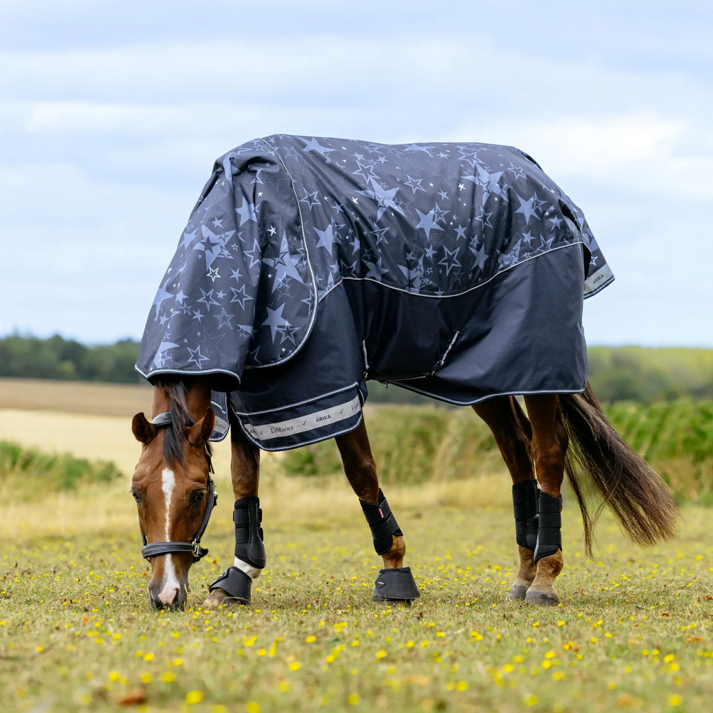 LeMieux Arika Star 100g Turnout Rug - Navy