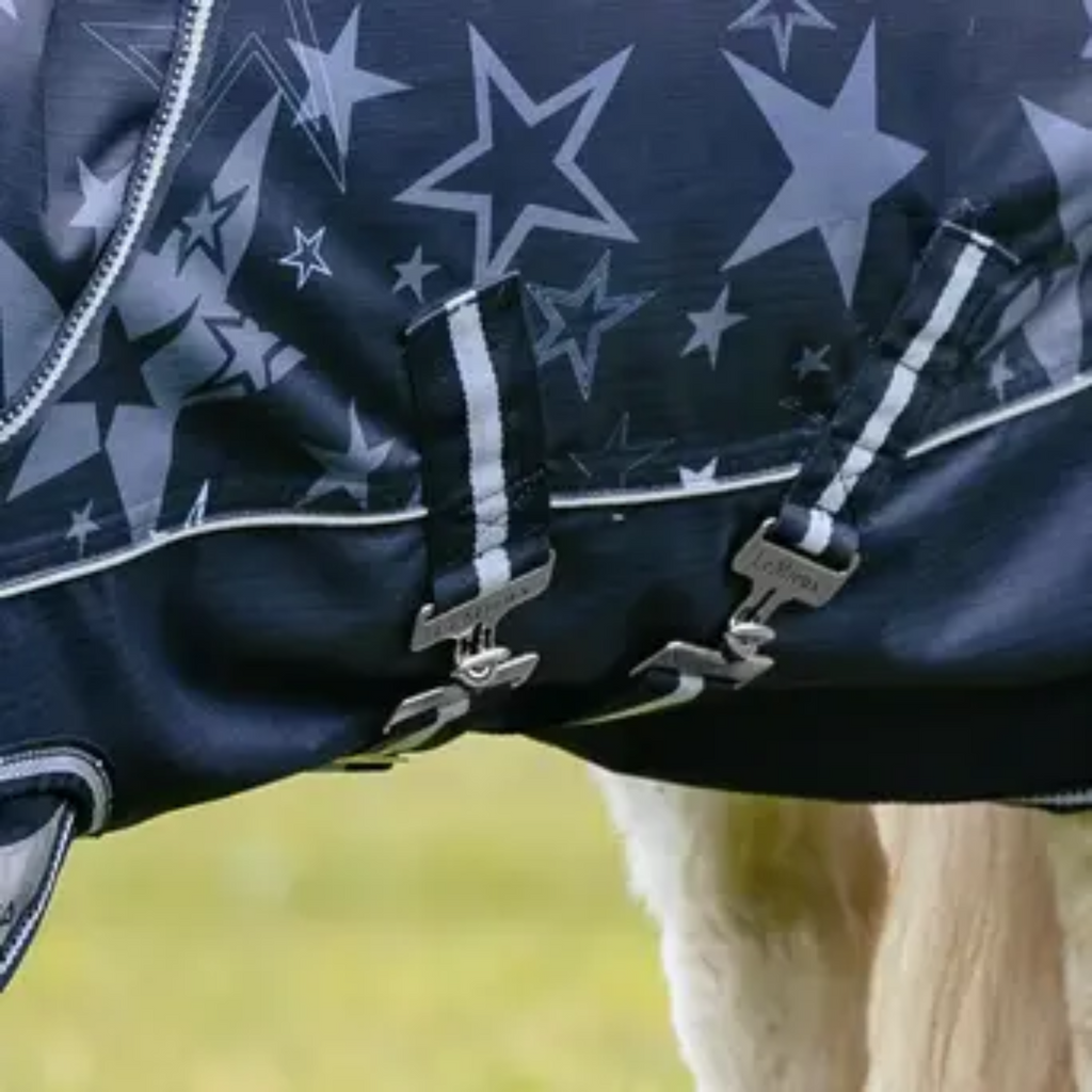 LeMieux Arika Star 100g Turnout Rug - Navy