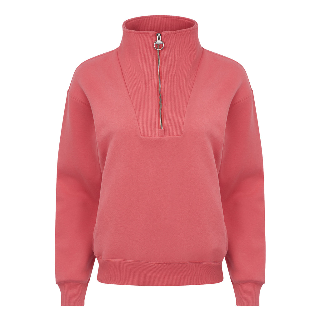 LeMieux Ladies Keira Quarter Zip Sweat - Cranberry