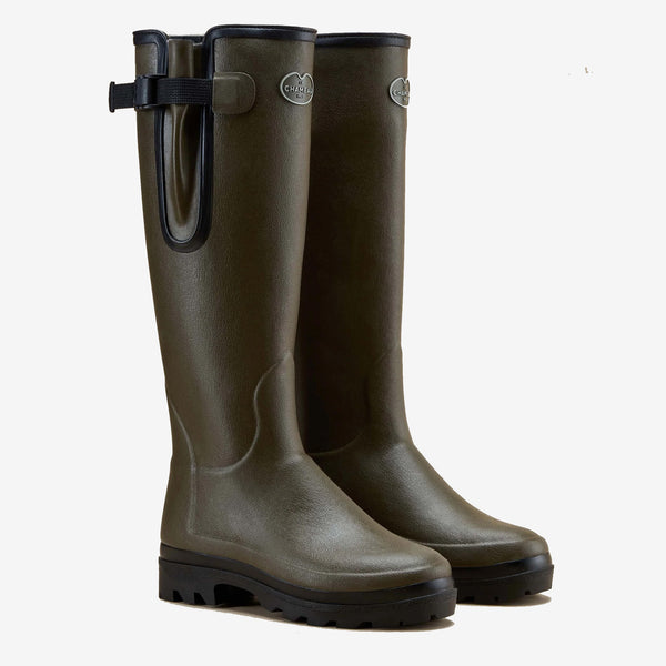 Le Chameau Ladies Vierzonord Neoprene Lined Boot - Vert Chameau/Black