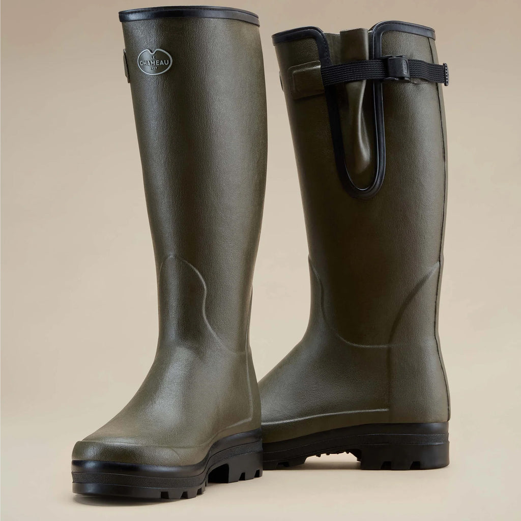 Le Chameau Mens Vierzonord Neoprene Lined Boot - Vert Chameau/Black