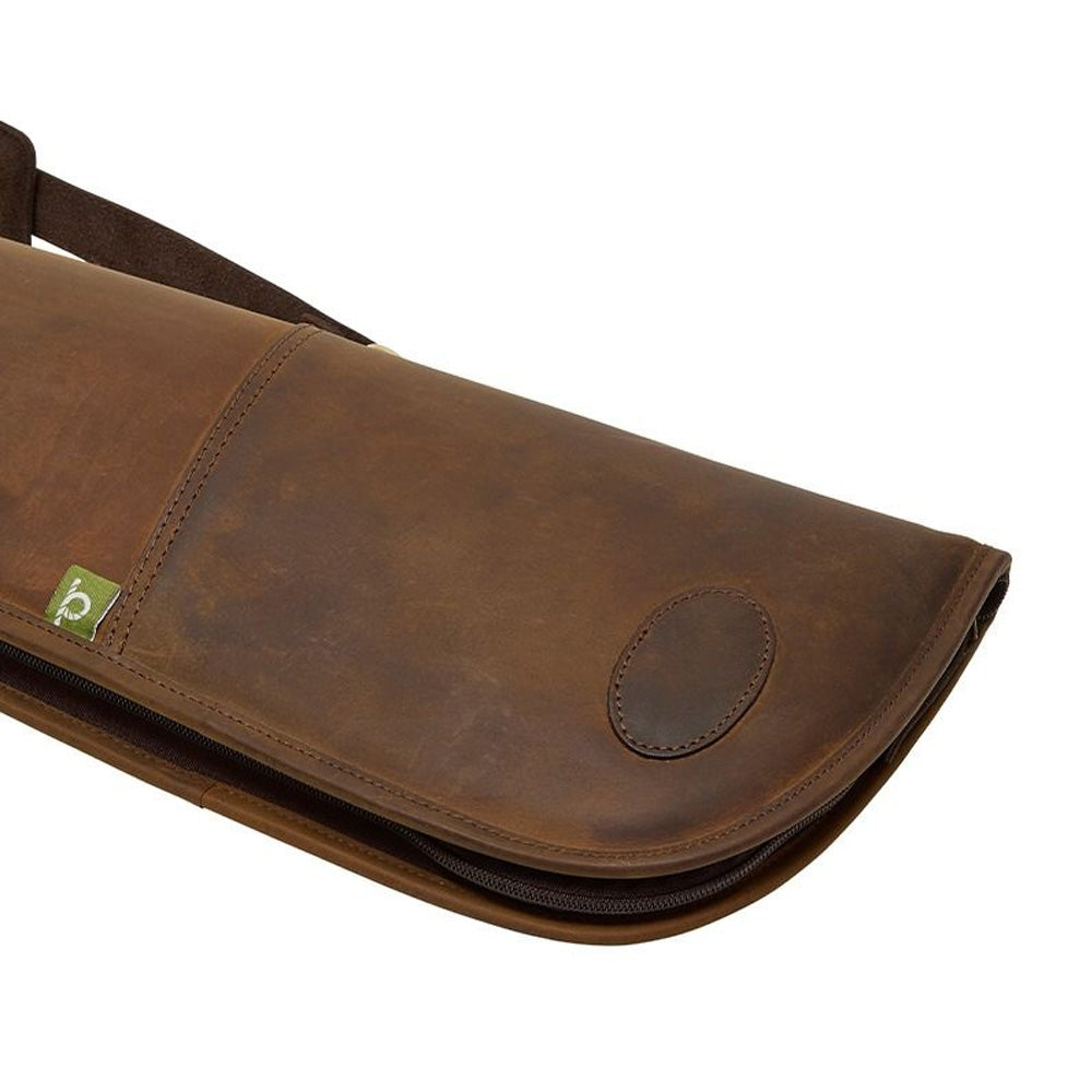 Chatham Full Zip Leather Gun Slip - Brown