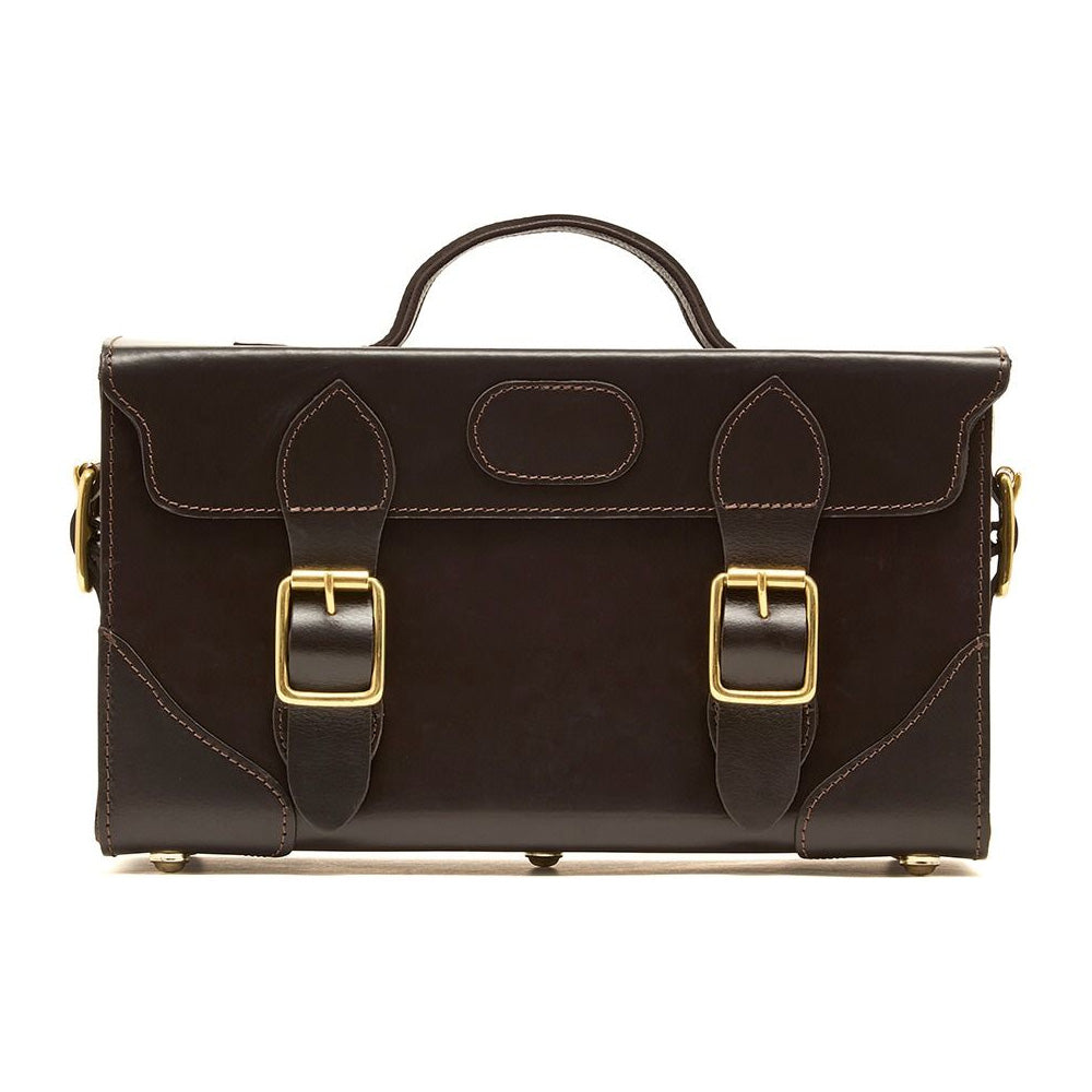 Chatham Pull Up Leather Loader Case - Dark Brown