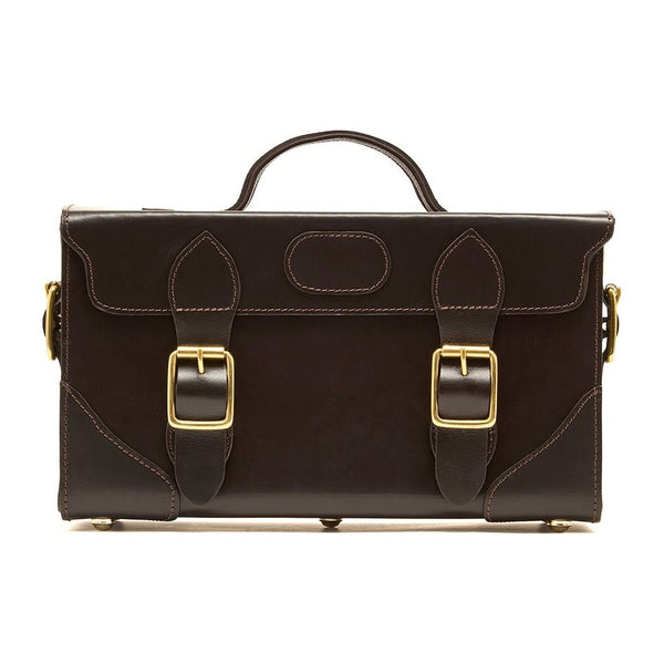 Chatham Pull Up Leather Loader Case - Dark Brown