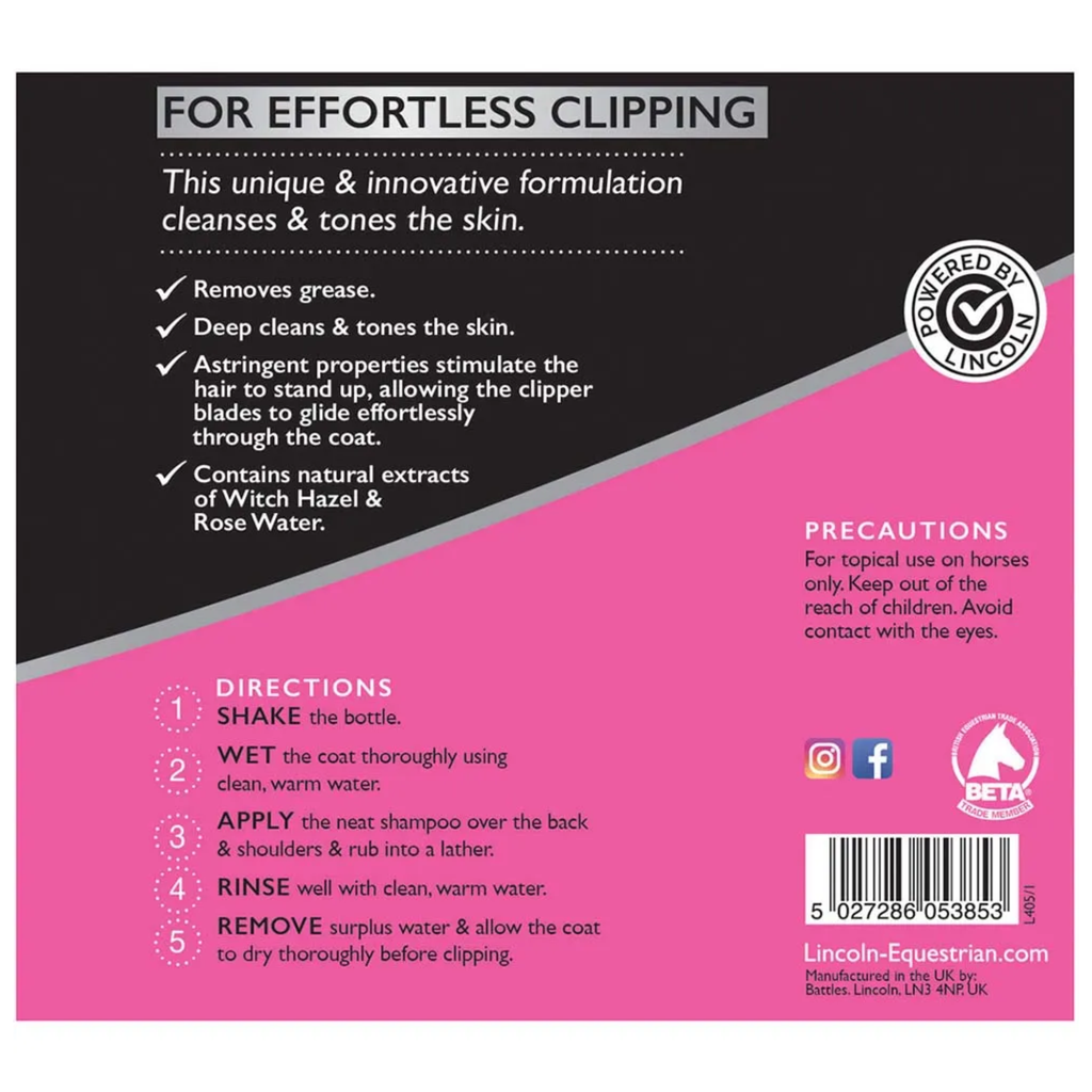 Lincoln Pre-Clip Shampoo - 500ml