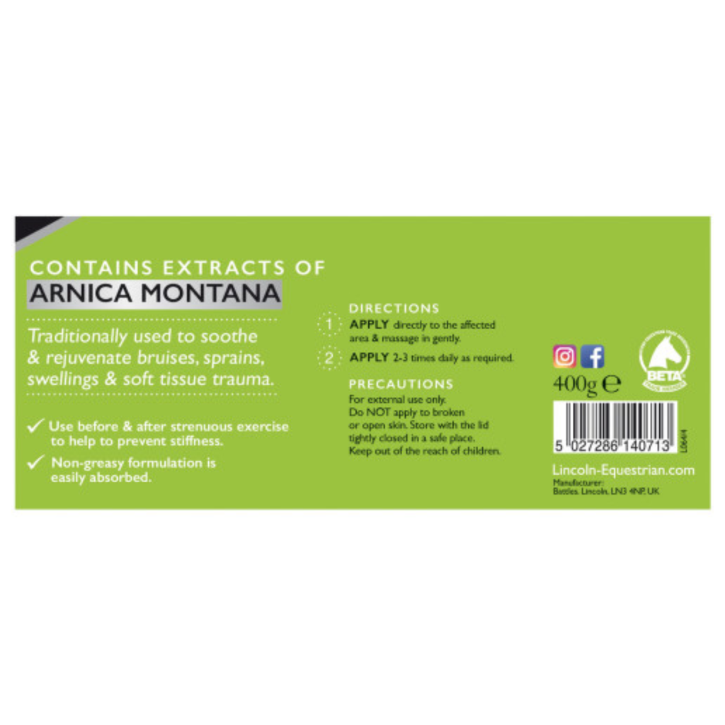 Lincoln Arnica Cream - 400g