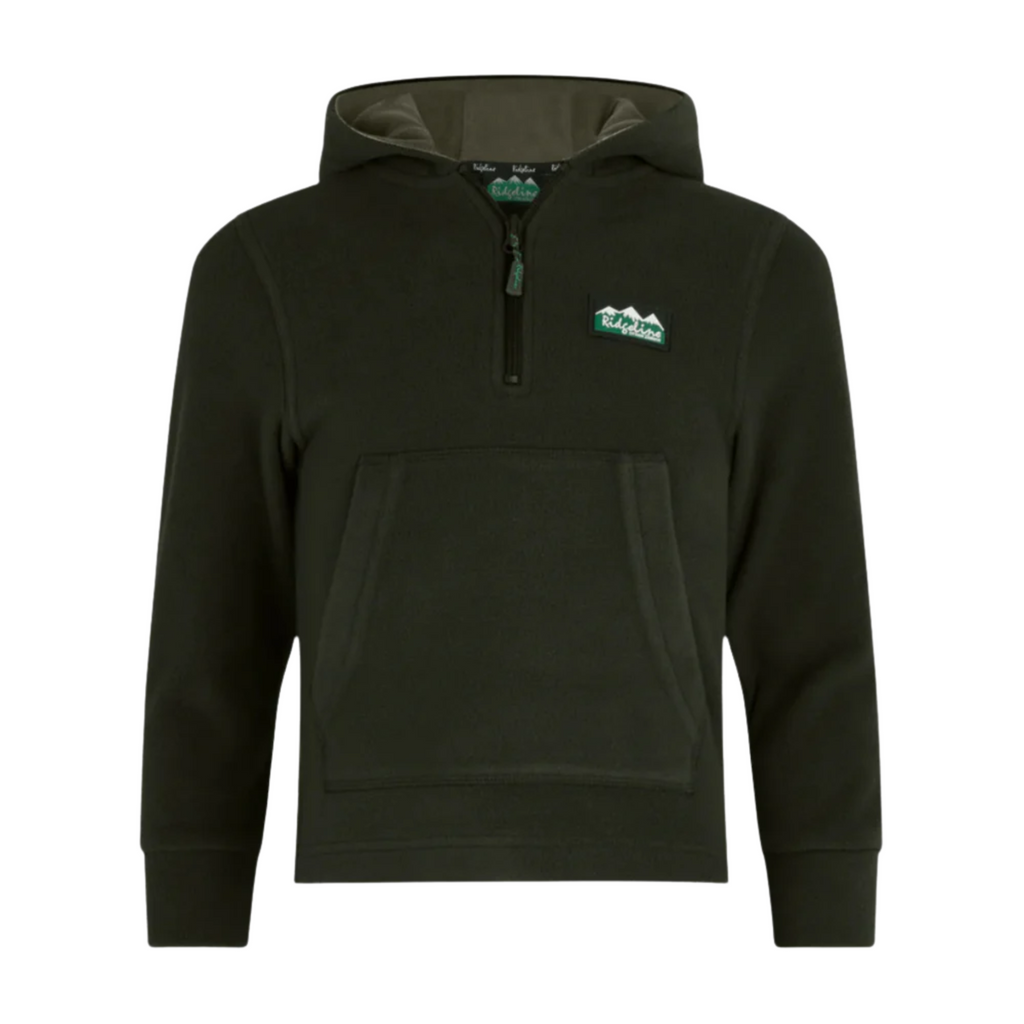 Ridgeline Kids Ballistic Long Sleeved Fleece Hoodie - Deep Forest