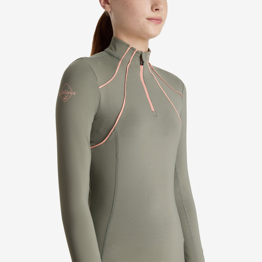 LeMieux Young Rider Mia Mesh Base Layer - Rosemary