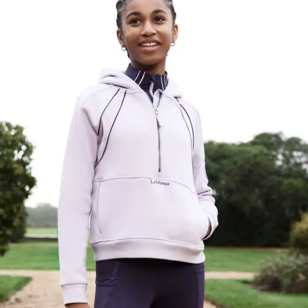 LeMieux Young Rider Hettie Half Zip Hoodie - Lilac