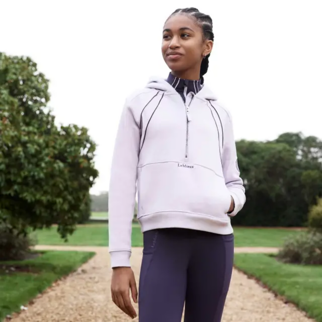 LeMieux Young Rider Hettie Half Zip Hoodie - Lilac