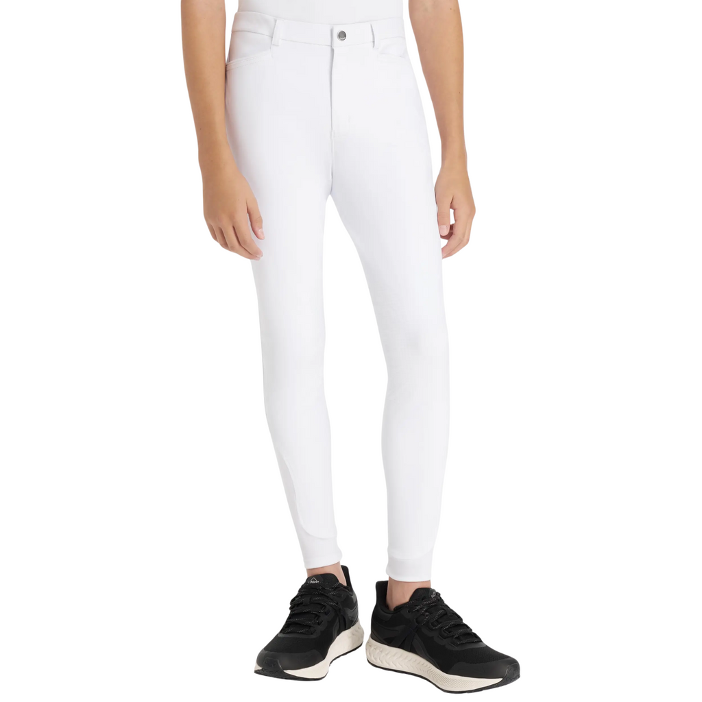 LeMieux Young Rider Boys Sports Breeches - White