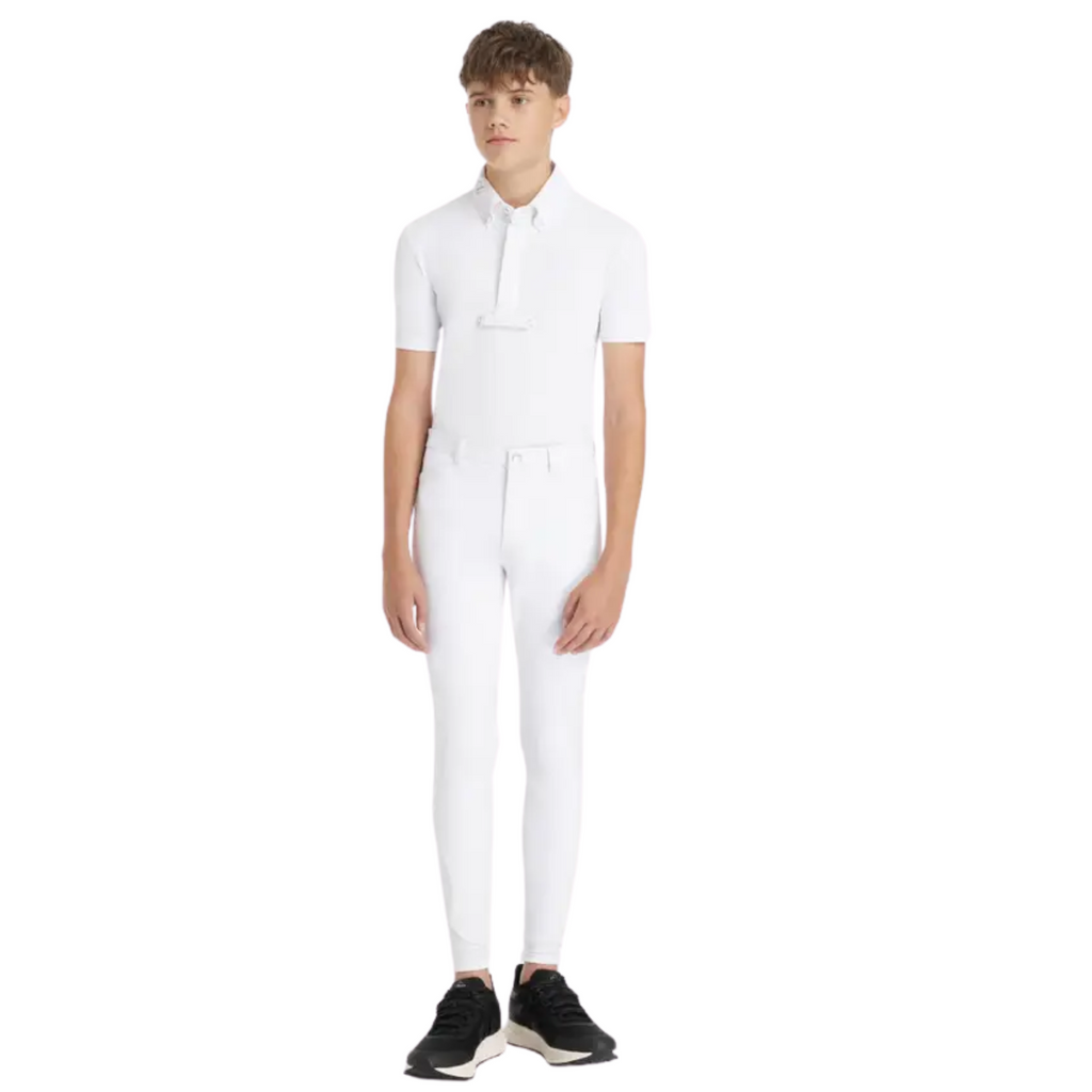 LeMieux Young Rider Boys Sports Breeches - White