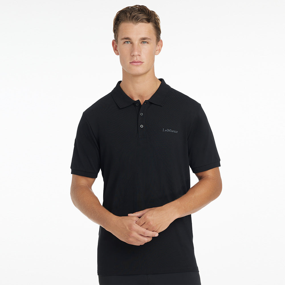 LeMieux Mens Classique Polo Shirt - Black