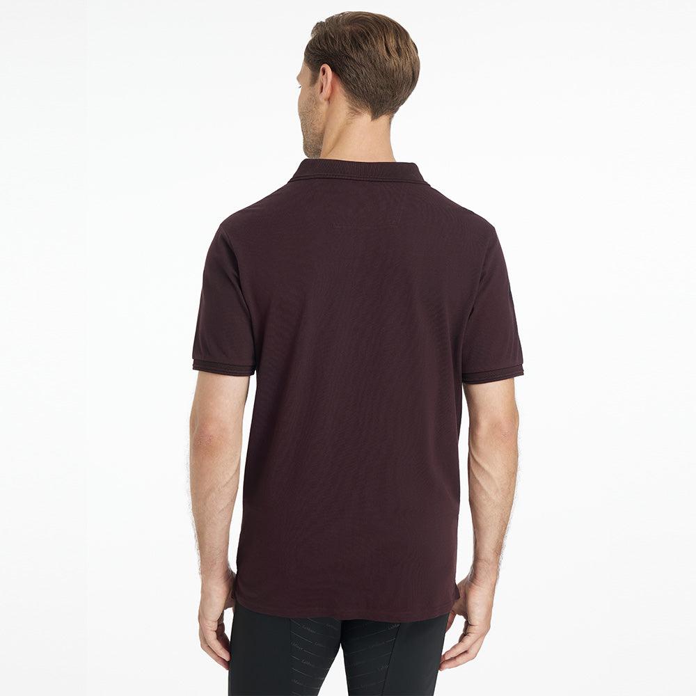 LeMieux Mens Classique Polo Shirt - Damson