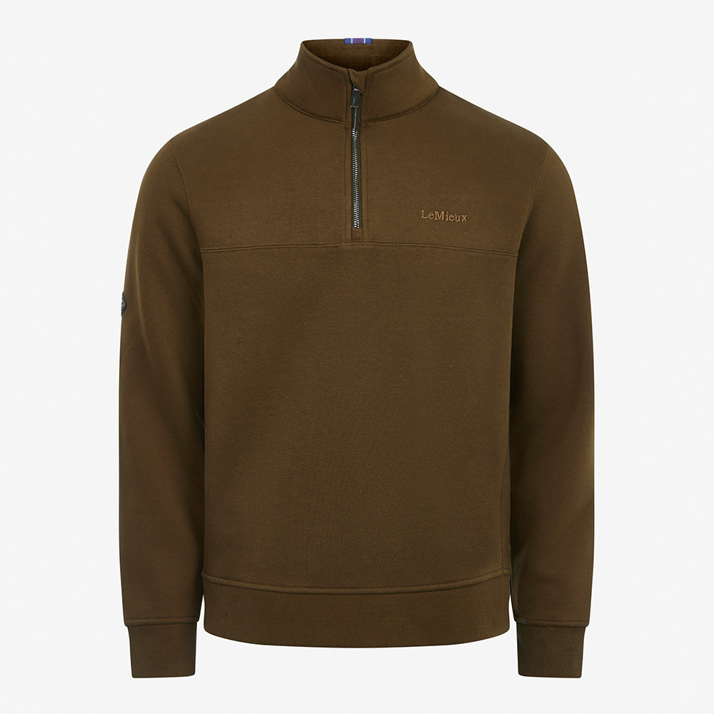LeMieux Mens 1/4 Neck Sweat - Alpine