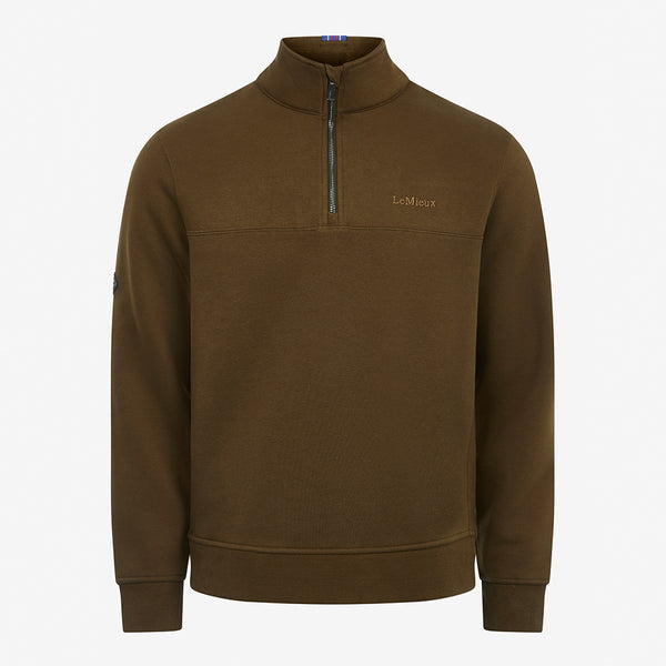 LeMieux Mens 1/4 Neck Sweat - Alpine
