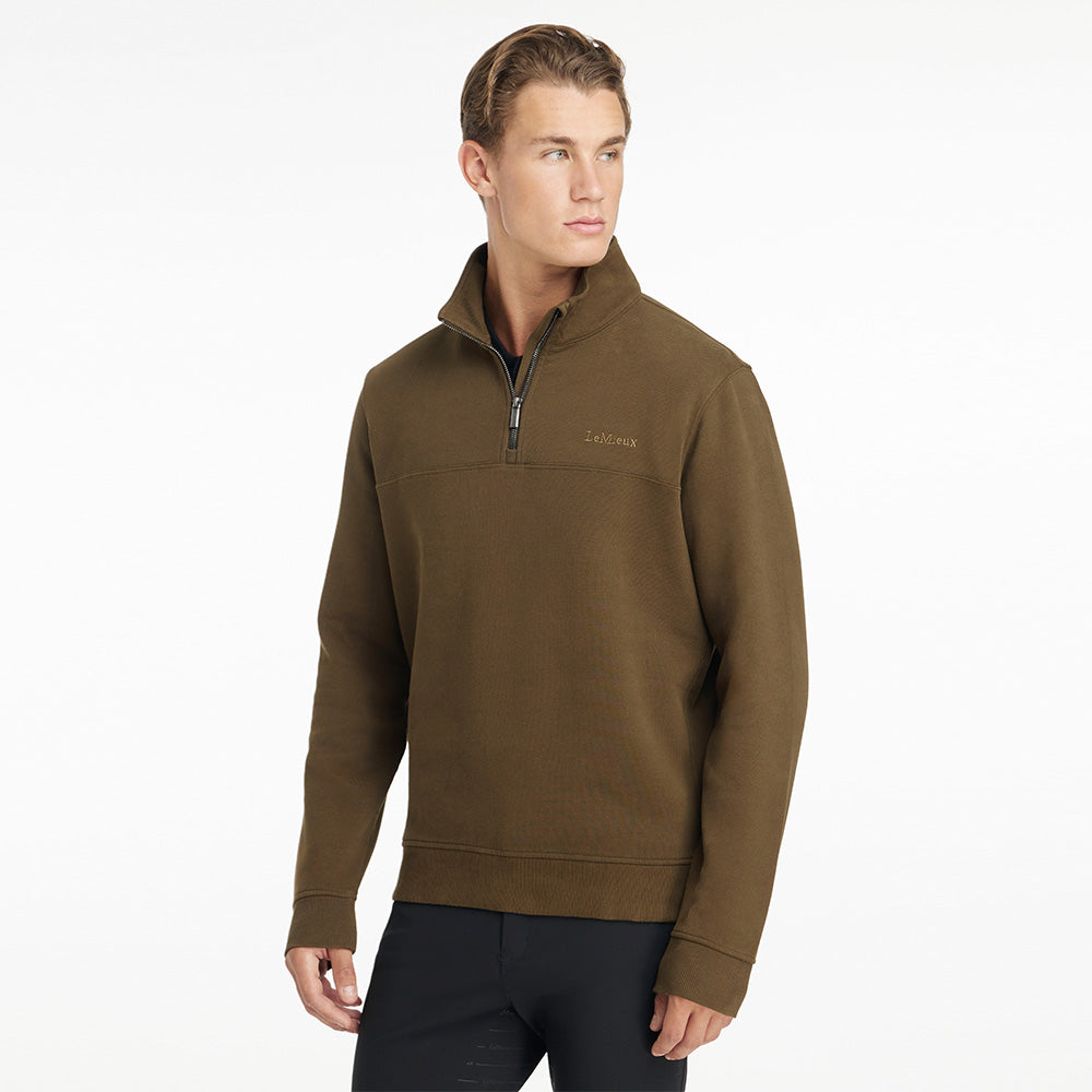 LeMieux Mens 1/4 Neck Sweat - Alpine