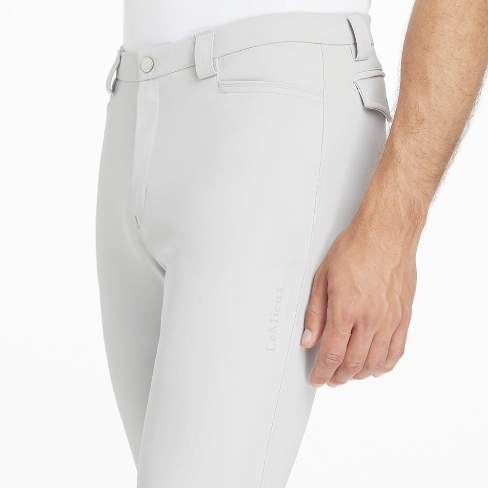 LeMieux Mens Sports Breeches - Light Grey