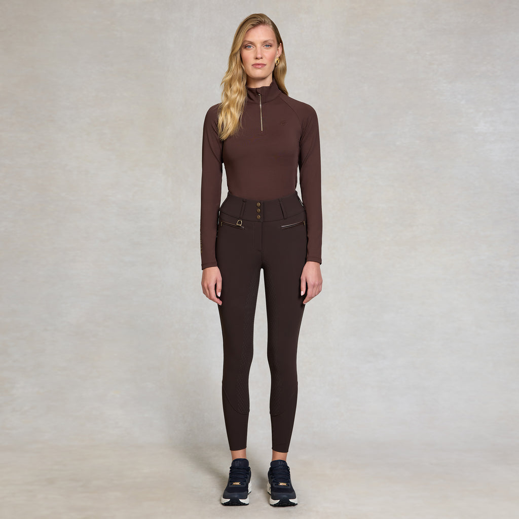 Holland Cooper Thermal Heritage Breeches - Chocolate