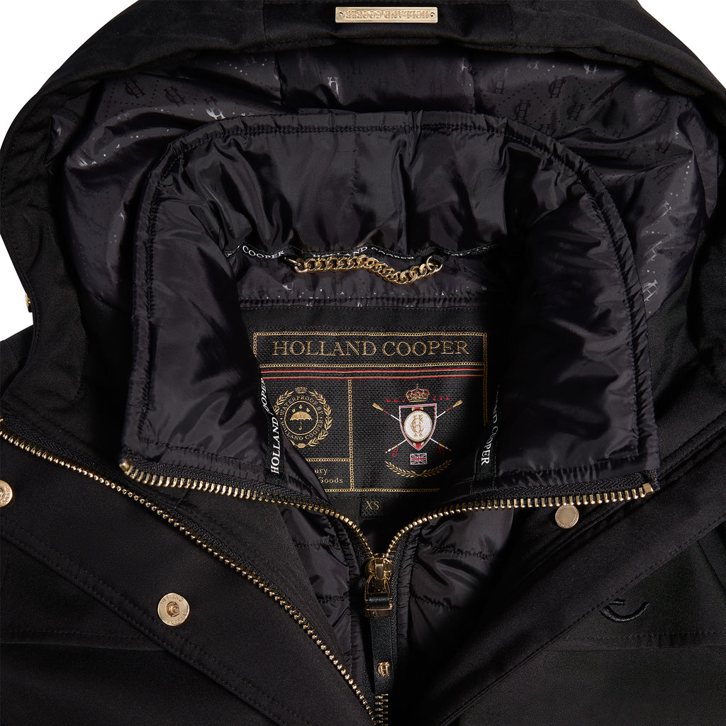 Holland Cooper Longline Training Coat - Black