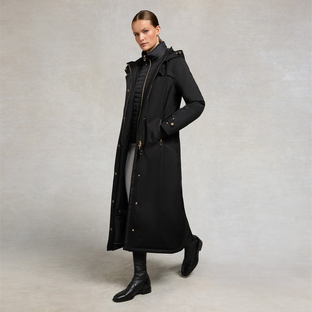 Holland Cooper Longline Training Coat - Black