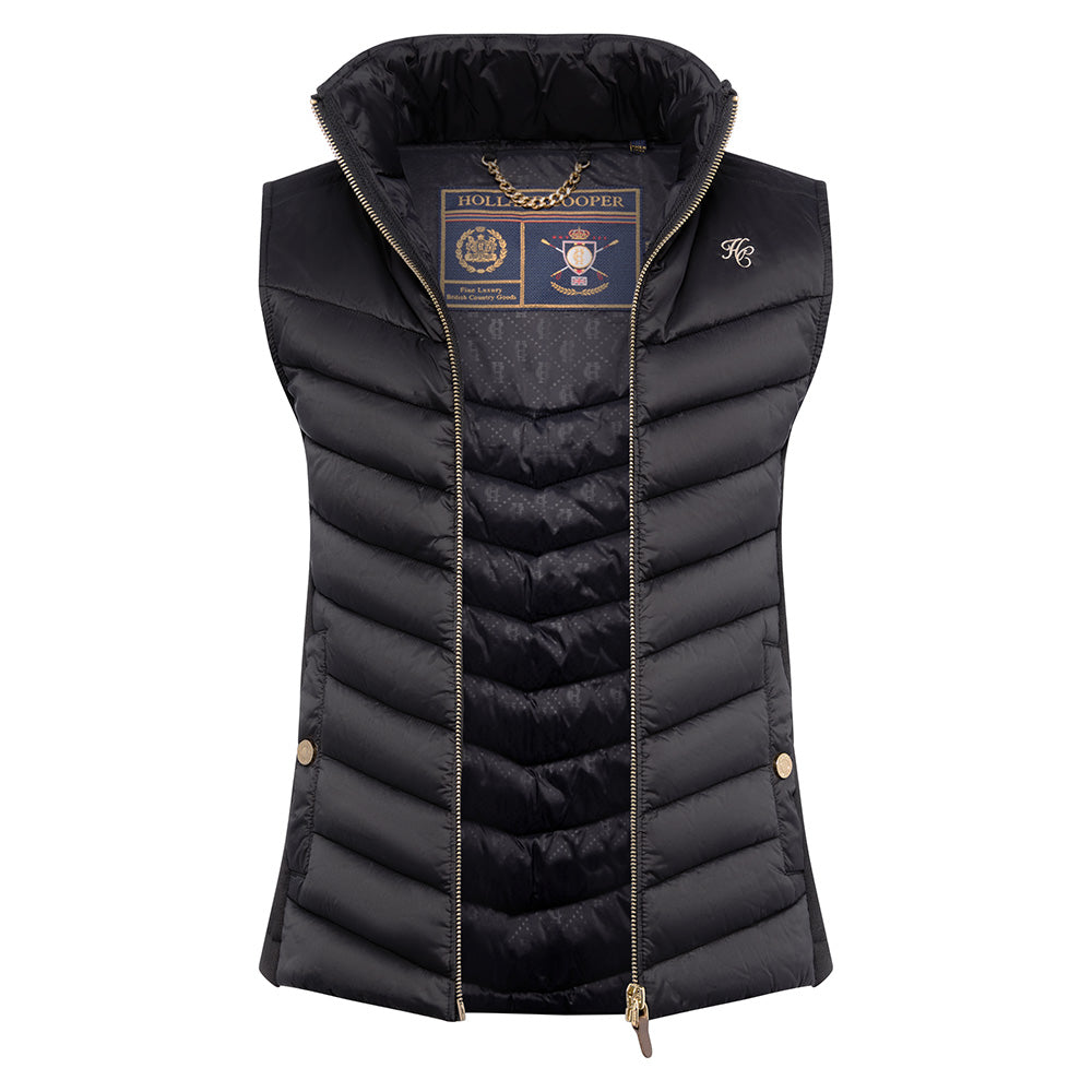 Holland Cooper Hybrid Equestrian Gilet - Black