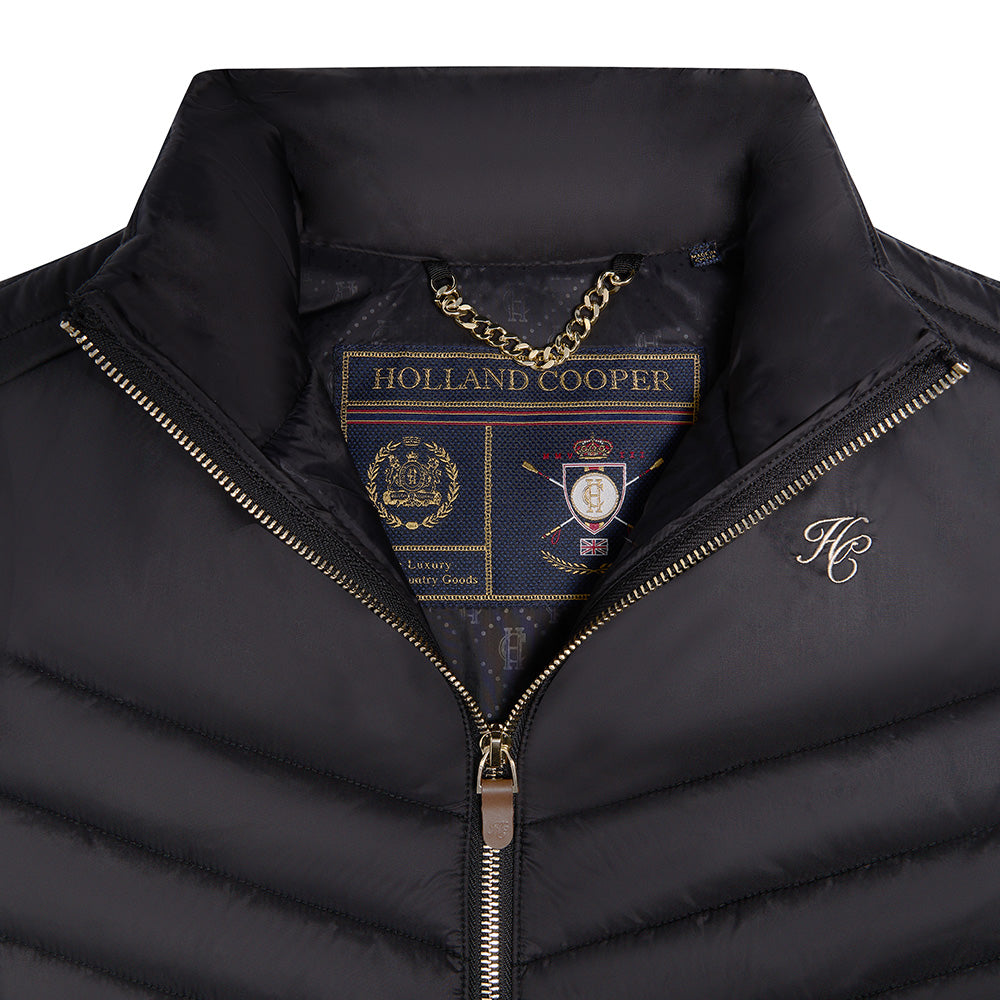 Holland Cooper Hybrid Equestrian Gilet - Black
