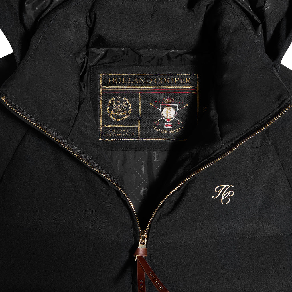 Holland Cooper Chiltern Longline Yard Coat - Black